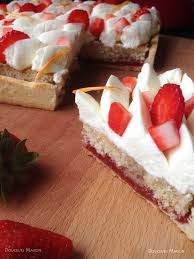 Tarte Aux Fraises Et A La Fleur D Oranger Tarte Aux Fraises Recette Dessert Recette Dessert Fraise