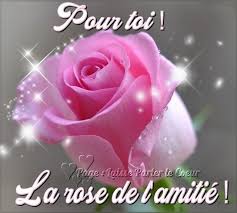 Pour Toi La Rose De L Amitie Amitie Image Bonheur Journee De La Gentillesse
