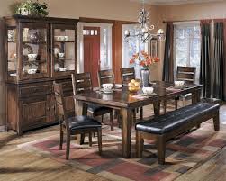 D442 45 Ashley Furniture Dining Room Decor Brown Dining Table Dining Table With Bench