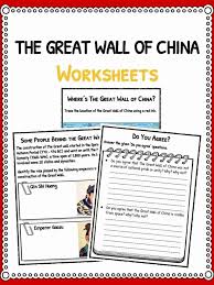 Great wall of china coloring pages are a fun way for kids of all ages to develop creativity, focus, motor skills and color recognition. The Great Wall Of China Facts Worksheets Timeline For Kids