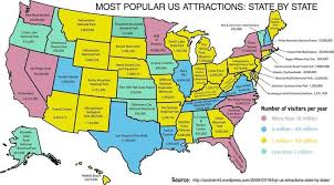 This Map Shows The Most Popular Attractions In Every State Usa Travel Destinations Road Trip Usa Road Trip