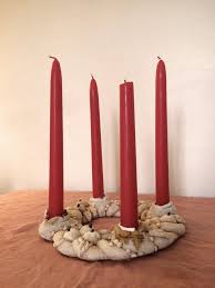 Diy Couronne De L Avent Couronne De L Avent Bougie Noel Bougie Rouge