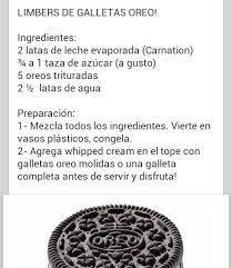 Limbers De Oreo Flanes Recetas Recetas Boricuas Recetas