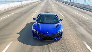 Blue On Road Sports Car Acura Nsx Wallpaper Japanese Sports Cars Acura Nsx Sports Coupe
