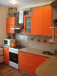 25 Ideas For Modern Interior Decorating With Orange Color Shades Kitchen Cabinets Color Combination Kitchen Interior Orange Kitchen Decor