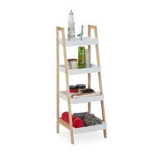 Une étagère de salle de bain pour se. Etagere Salle De Bain Echelle Blanc Ici
