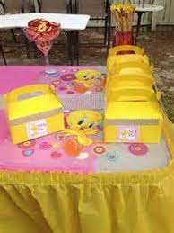 Baby Girl Tweety Bird Baby Shower Ideas Bird Birthday Parties Tweety Bird Birthday Party Bird Baby Shower