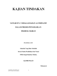 Sejarah seni dan sejarah seni barat hbef1403 seni dalam pendidikan hbef2503 kajian dalam pendidikan hbss1203 hala konsep manifestasi dan imaginasi dalam seni visual dibuat berdasarkan kajian tentang hasrat, tujuan dan peranan seni visual mengikut sejarah. Kajian Tindakan 1