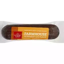 How to cook summer sausage. Hickory Farms Farmhouse Recipe Summer Sausage Semi Dry Hardwood Smoked Shop Tom S Food Markets