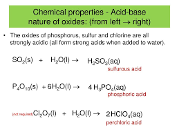 Phosphorus pentoxide is a polar compound. Part 3 Oxides And Chorides Of The Third Period Sodium Argon Ppt Download