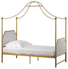 The embellished heart scroll design on both the headboard and footboard evoke an elegant, yet fun look to your princess's room. Little Seeds Monarch Hill Clementine Canopy Bed Transitional Canopy Beds By Dorel Home Furnishings Inc Houzz