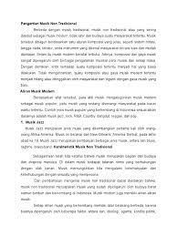 Sebutkan contoh jenis musik nontradisional nusantara!. Pengertian Musik Non Tradisional Pdf