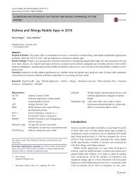 In february 2015, allergy and asthma care of st. Pdf Asthma And Allergy Mobile Apps In 2018