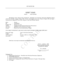 Sebagai pegawai kantor, contoh surat keluar sangat diperlukan untuk media bicara kepada atasan untuk menyampaikan pendapatnya. Contoh Surat Tugas Atau Nota Dinas Pdf