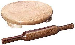 Tabakh Manual Wooden Roti Chapati Flatbread Tortilla Presser Maker With Rolling Pin 10 Inch Chapati Rolling Pin Roti