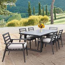 Bring the family together for mealtime with elegant aluminum patio dining sets, and always be ready to seat guests with additional aluminum patio chairs from frontgate. Aluminium Patio Dining Set Outdoor Garden Furniture Table Set Buy Garden Dining Sets Garden Furniture Aluminium Patio Set Product On Aluminum Pergola Alunotec