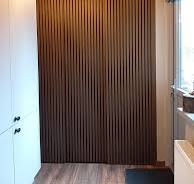Akoestische Panelen Hout Donker Gerookt Naturel Eiken Bruin met Zwart Vilt