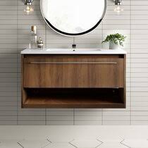 You can combine several cabinets into a single vanity with a long countertop. Modern 1 Drawer Bathroom Vanities Allmodern