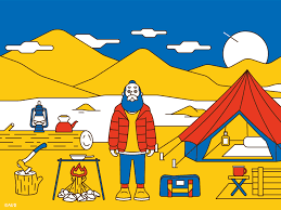 鬍子大叔露營中 有個習慣 每個物品都該有屬於自己的位子 就算兩倆攪和在一起 也儘可能將他們有秩序的排列好 個人喜好有好有壞