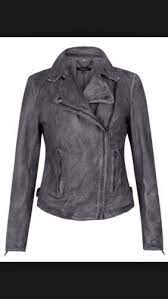 Muubaa Monteria Leather Jacket Charcoal Grey Size Uk 8 Us 4 Eu 36 Designer Leather Jackets Muubaa Leather Jacket Zipped Leather Jacket