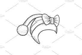 Sketch Of Santa Hat Crazy Hats Santa Hat Hats Tumblr