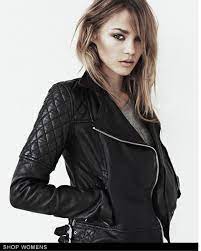 Allsaints Walker Leather Biker Jacket All Saints Leather Jacket Leather Jackets Women Fashion