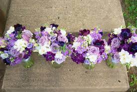 For The Bridesmaids White Lavender And Purple Wedding Bouquets Purple Wedding Bouquets Purple Wedding Flowers Wedding Flower Guide