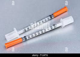 Insulin Syringe, 1 Ml, 1 Cc 100 Units Stock Photo - Alamy