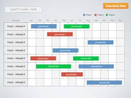 keynote template gantt chart year