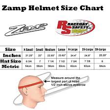 Zamp Helmet Size Chart