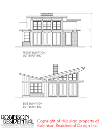 Small Butterfly Roof House Plans Novocom Top