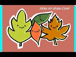 Now draw a line through the center of the leaf reaching from the stem to the pointed edge of the leaf. Fall Leaves Drawing Cute Autumn Leaf How To Draw Coloring Pages Youtube