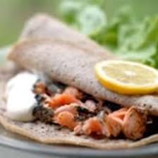 Galette De Ble Noir Au Saumon Frais Aneth Et Creme Fraiche Recette Galette De Ble Galette Ble Noir Ble Noir