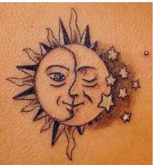 Images may only be used under license! 7 Best Half Sun Half Moon Designs Ideas Moon Design Moon Sun Tattoo Moon Tattoo