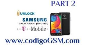 I have had this phone for over a year trying to unlock it without success with other unlocking methods and codes. Samsung Sm G386t Avant Network Unlock Code Pt 2 G386 Youtube