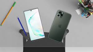 The iphone 11 pro max's front is almost indistinguishable from its predecessor apart from the different stock wallpaper and color options. Apple Iphone 11 Pro Max Vs Samsung Galaxy Note 10 Nextpit