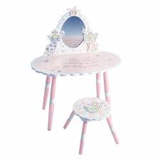 Vanity set makeup dressing table with 10 led lights round mirror 2 large drawers. Cutest Vanity Tables For Girls