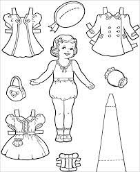 Paper doll coloring pages for girls. Paper Doll Template Best Coloring Pages For Kids