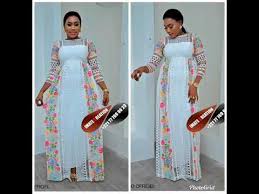 Bazin riche africain robe blanche avec broderie de couleur or. Modeles En Bazin Brode Dentelle Nouvelle Collection By Limate Creation Youtube
