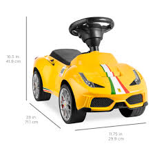 The exact text will differ depending. Best Choice Products Kids Licensed Ferrari 458 Sports Car Ride On Push Pedal Vehicle W Steering Wheel Horn Yellow Walmart Com Walmart Com