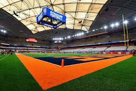 Follow live syracuse at duke coverage at yahoo! Syracuse University Dresses Up 40 Year Old Carrier Dome With Largest Centerhung In College Sports