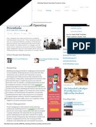 The sop details how to format a sop and the guidelines for writing clear and concise documents. Marketing Standard Operating Procedures Ehow Retail Marketing