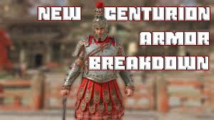 Based on roman and greek styles of armor, this piece is made from 16 oz molded leather, with gold leaf details and bronze buckles. New Centurion Armor Breakdown Showing My Loadouts For Honor Youtube
