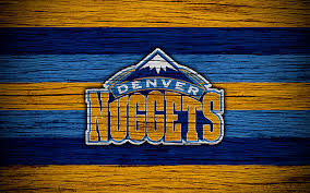 Blue chicken nuggets icon isolated seamless pattern on red background. Hd Wallpaper Sports Denver Nuggets Basketball Logo Nba Wallpaper Flare