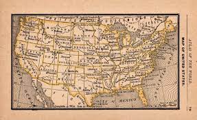 Find the perfect vintage usa map stock photos and editorial news pictures from getty images. 1888 Antique United States Map Miniature Vintage Usa Map Of Etsy