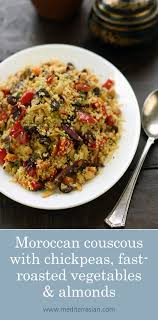 Maybe you would like to learn more about one of these? Moroccan Couscous With Chickpeas Fast Roasted Vegetables And Almonds