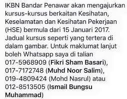 Sila klik sistem ekjp untuk melihat senarai kursus jangka pendek yang ditawarkan oleh pusat latihan teknologi tinggi batu pahat. Kursus Separuh Masa Di Ikbn Bandar Penawar Official Facebook
