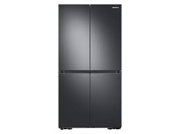 23 Cu Ft Smart Counter Depth 4 Door Flex Refrigerator With Beverage Center And Dual Ice Maker In Black Stainless Steel Refrigerators Rf23a9671sg Aa Samsung Us