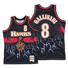 View his overall, offense & defense attributes, badges, and compare him with other players in the league. Atlanta Hawks Lightning Danilo Gallinari 8 Black Jersey
