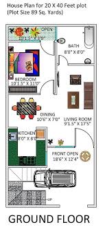 1 Bhk Floor Plan For 20 X 40 Feet Plot 801 Square Feet To Build Your Dream Home With Happho You Can A 20x40 House Plans Indian House Plans Home Design Plans